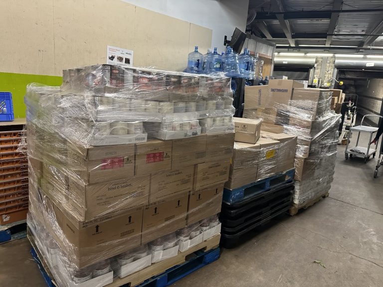 2024 Basket Brigade volunteers and donated baskets